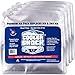 Cooler Shock Ice Pack per Scatola di Raffreddamento, 25cm x25 cm, più Freddo Rispetto al Ghiaccio -7,7°C, Igienico, Riutilizzabile. Aggiungere Acqua, Congelare, Risparmiare Denaro (Confezione da 4)