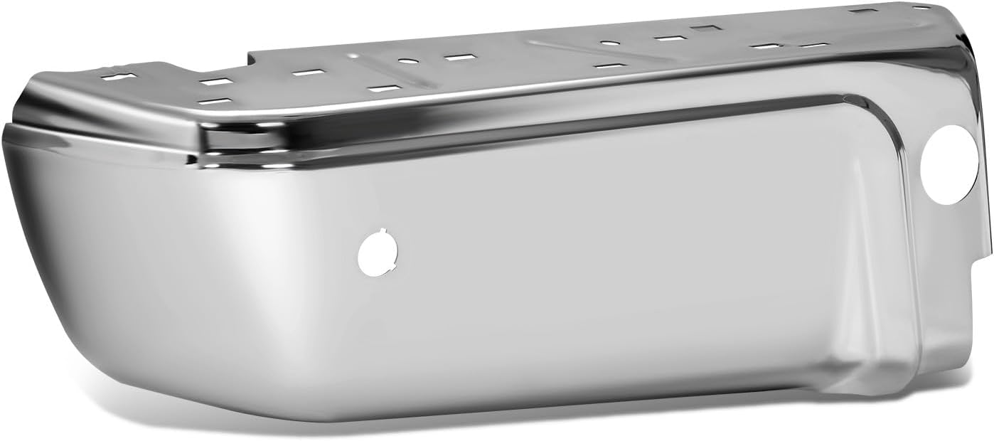 DNA MOTORING Pair of Rear Bumper Ends Compatible With Ford F250 / F350 / F450 SD 2008-2016, With Park Assist, FO1104121, Chrome, BUMP-R-F45008-C-02-CH-L
