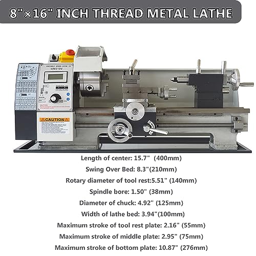INTSUPERMAI 8x16 Mini Metal Lathe