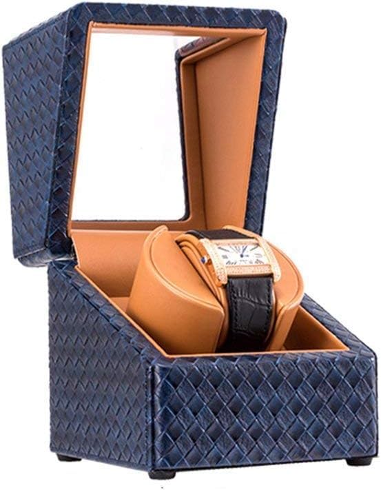 FENOKD Automatic Watch Winder Watch Winder Shake Table Device Mini Watch Box Shaker Automatic Turntable Mechanical Watch Winder Watch Storage Box,B