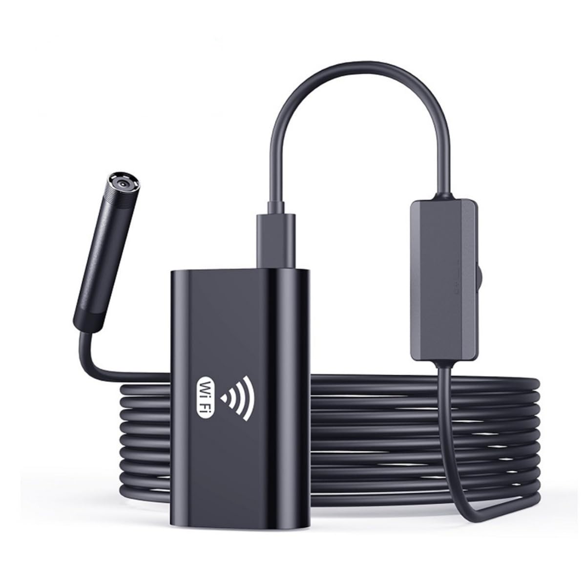 Bezprzewodowa kamera endoskopowa 8,0 mm, 2,0 megapikseli, 720P HD, WiFi, boroskop inspekcyjny, IP67, wodoodporna kamera inspekcyjna z 8 diodami LED, 10 m