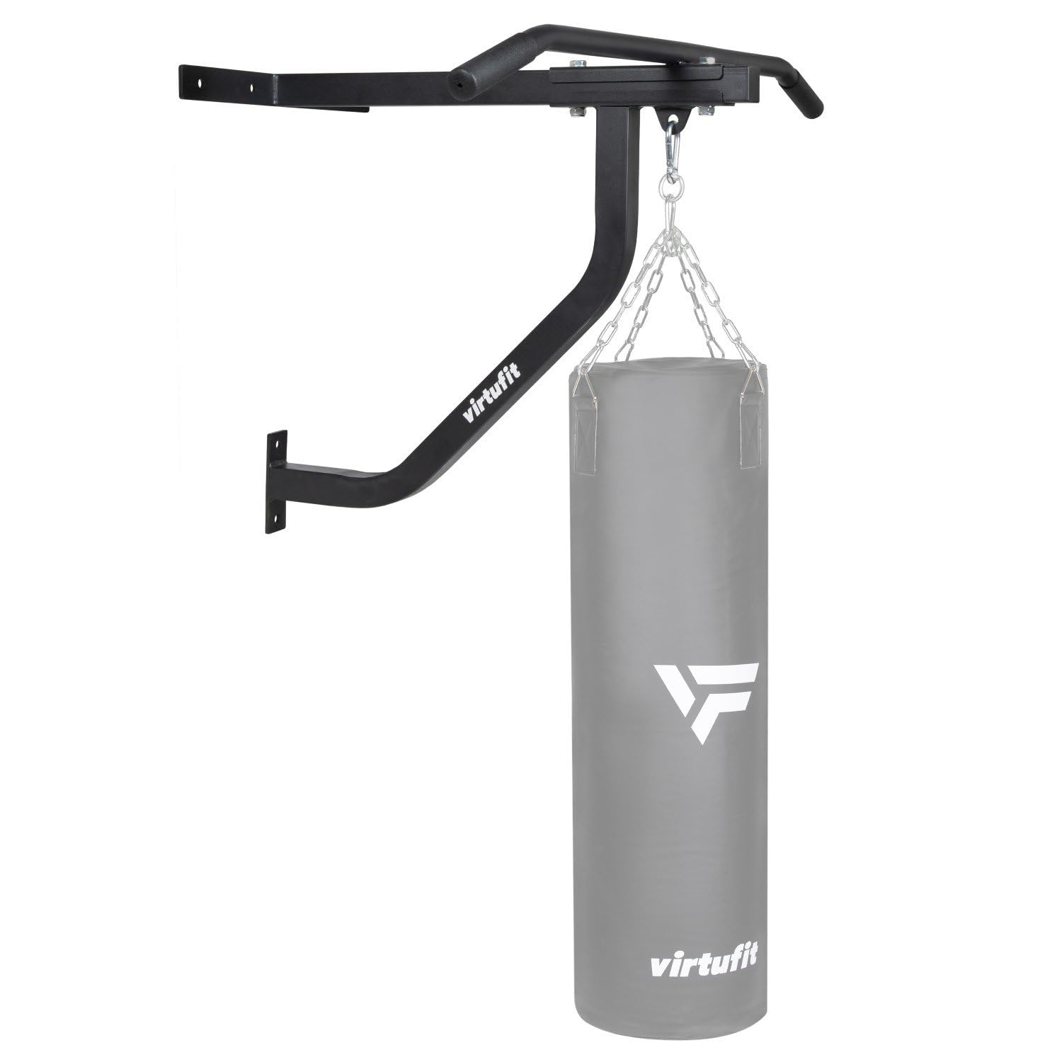 VirtuFit Soporte de pared para saco de boxeo con barra para dominadas, boxeo, saco de boxeo suspendido