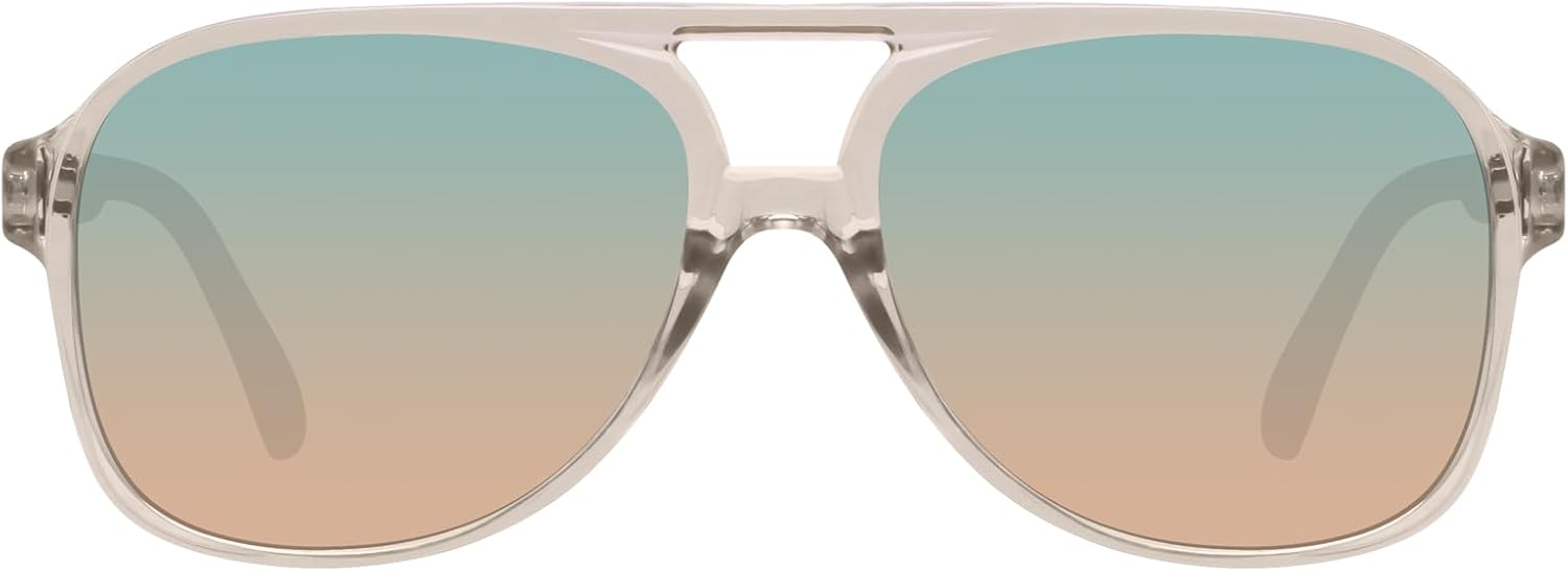 YDAOWKN Retro Aviator Sunglasses for Women Mens Large Frame Classic Vintage 70s Sun Glasses Aviators - Image 2