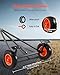 VEVOR Boat Trailer Dolly, 420lbs Load Capacity, Carbon Steel Trailer Mover with Adjustable Length, 15.7 in Pneumatic Tires and Nonslip Support Bracket, for Moving Kayak Motorboat Fishing Boat