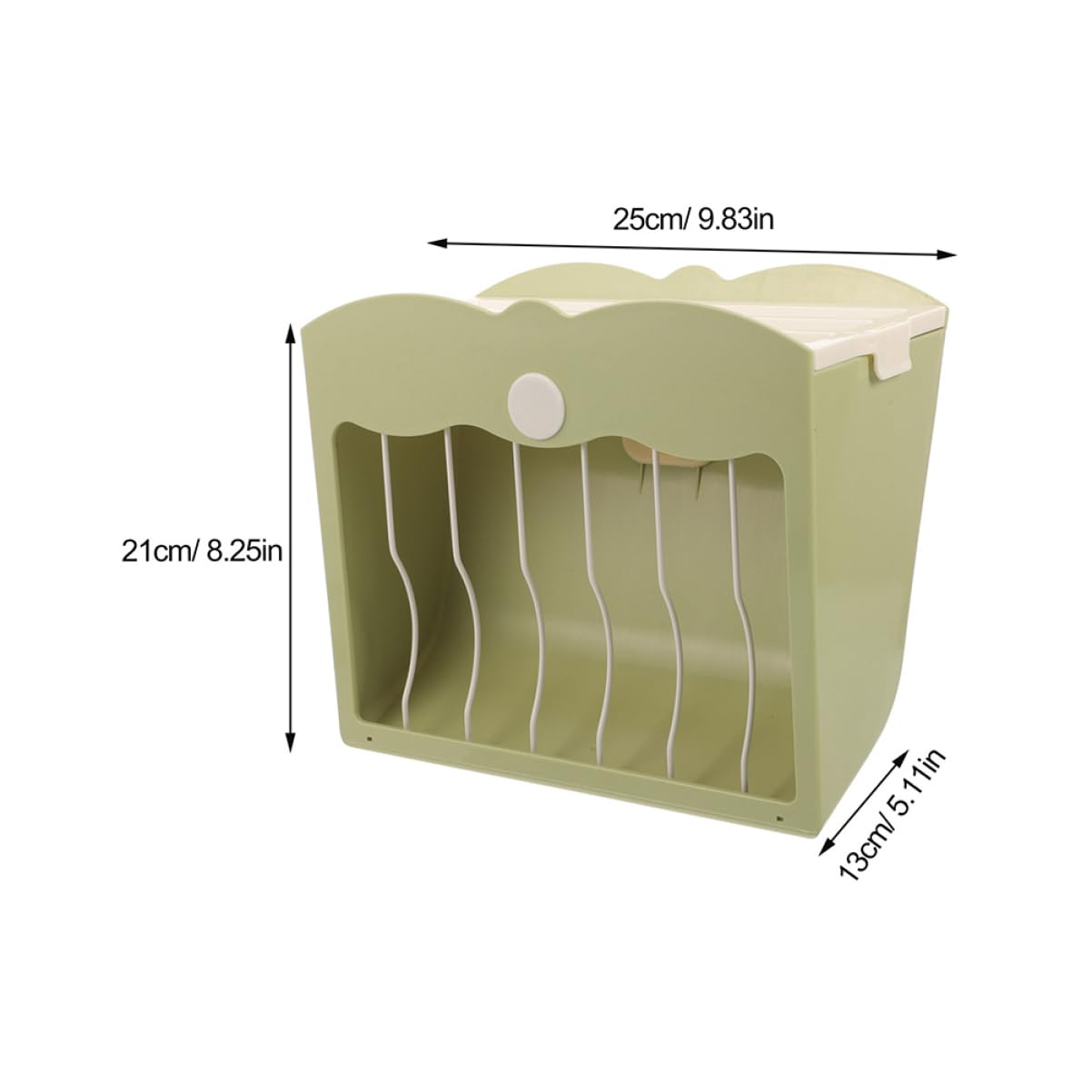 ibasenice Lot de 2 Mangeoires à Foin en Plastique Vert pour Hamster et Cochon D’Inde, Garde la Nourriture Propre et Bien Organisée Cage