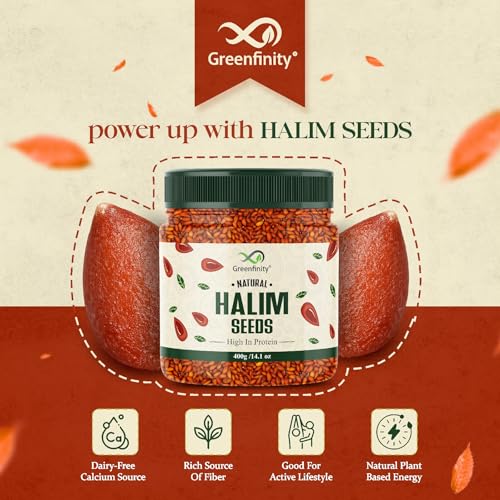 Image of GreenFinity Halim Seeds - 400g | Aliv Seeds | Halim Seeds for Eating | Immunity Booster Superfood | Garden Cress Seeds.