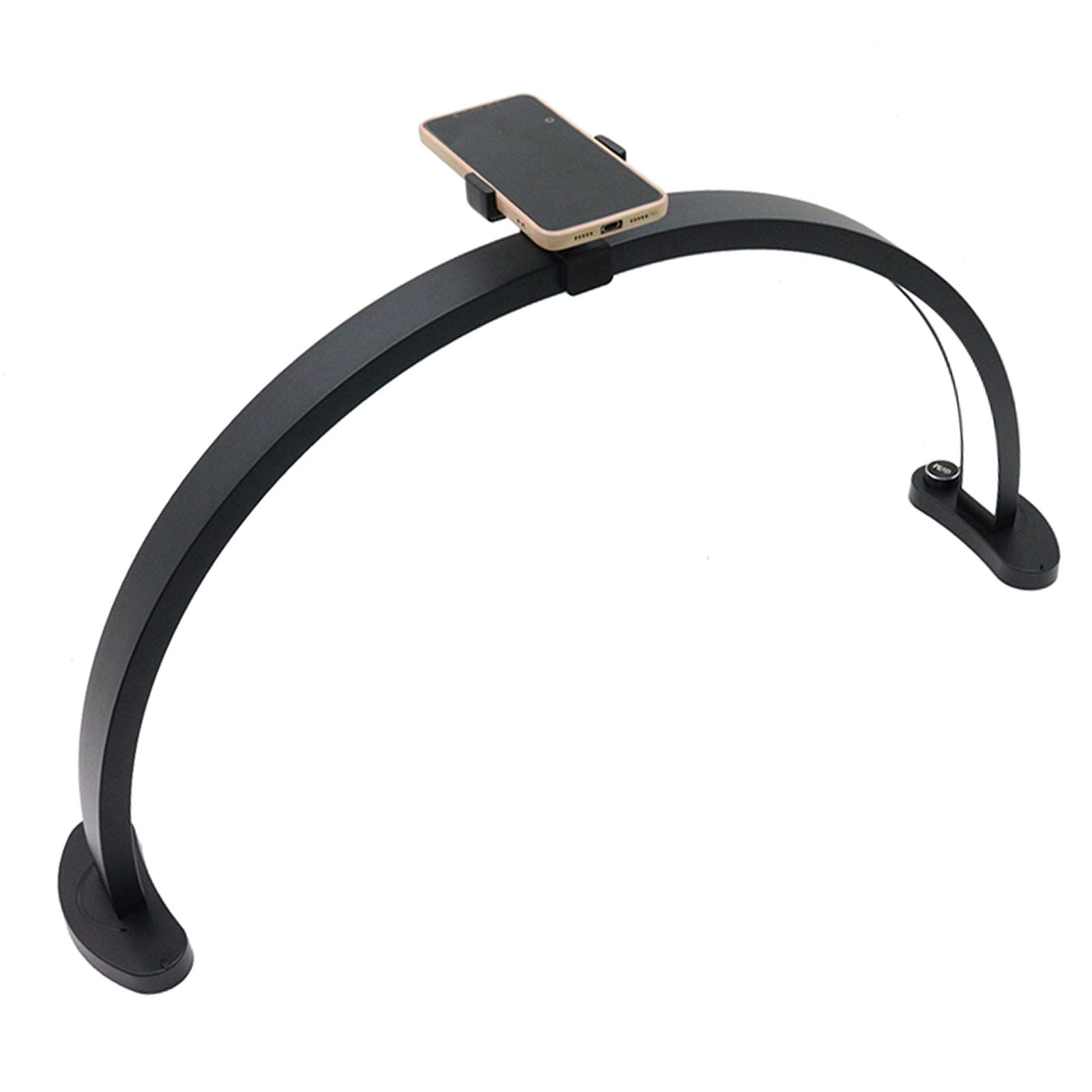 Lampada da Scrivania LED a Mezzaluna per Unghie 28 Pollici con Supporto