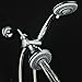 Hotel Spa AquaStorm 30-Setting SpiralFlo 3-Way High Pressure Luxury Shower Head/Handheld Showerhead Combo with Water Saving Economy Mode/Chrome