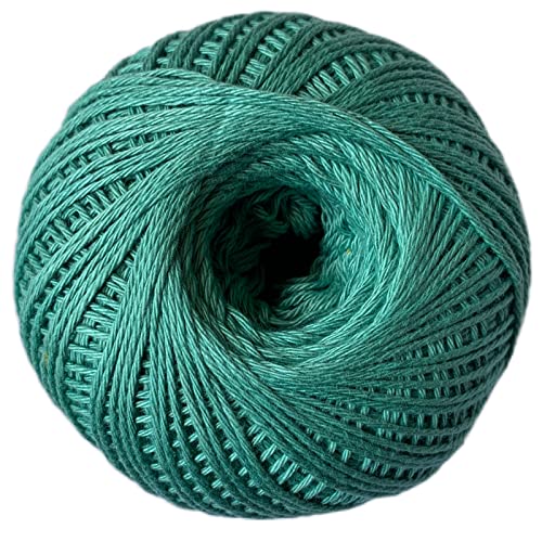 Image of Crochet Now | Dezire Cotton Premium |100% Soft Cotton Yarn 4 Ply (100 Grams Balls) Goes with 3.00 mm Hook for Crochet /Knitting (Steel Green)