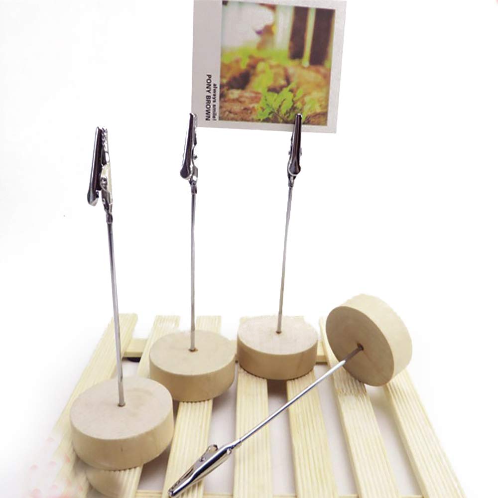 25 Stück Fotohalter Mit Klammern - Holz Halter Für Fotos & Postkarten