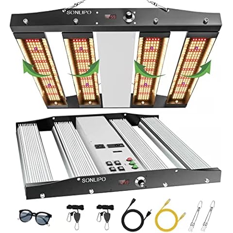 SPC2500 LED Grow Lights, 3 Type of Full Spectrum Grow Light 250W, 4x4 ft Coverage with 1220 LEDs,Daisy Chain Dimmable Timer & Time Reservation Veg Bloom Growing Lamps for Indoor Plants Cover