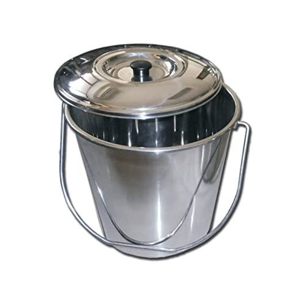 La empresa Gima 26576 Papelera acero inoxidable, con tapa, 12 L, Confezi