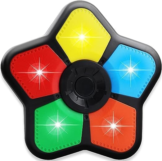 NARAYANMUNI Memory Game Light & Sound Sequence Remember Challenge Repeat 30 Levels My Flashing Maze me β3 Years and up (H-9.5,W-2.7,L-10.5 CM) (Big Size)- Multicolor