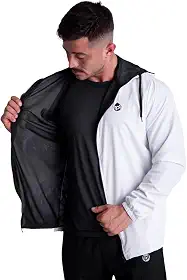 Jaqueta Corta Vento Masculina Imperméavel Forrada Esportiva Proteção Contra Chuva Type One