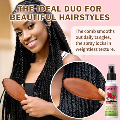 Loción Hidratante de Agua de Rosa para Locs con Cepillo miniatura 5