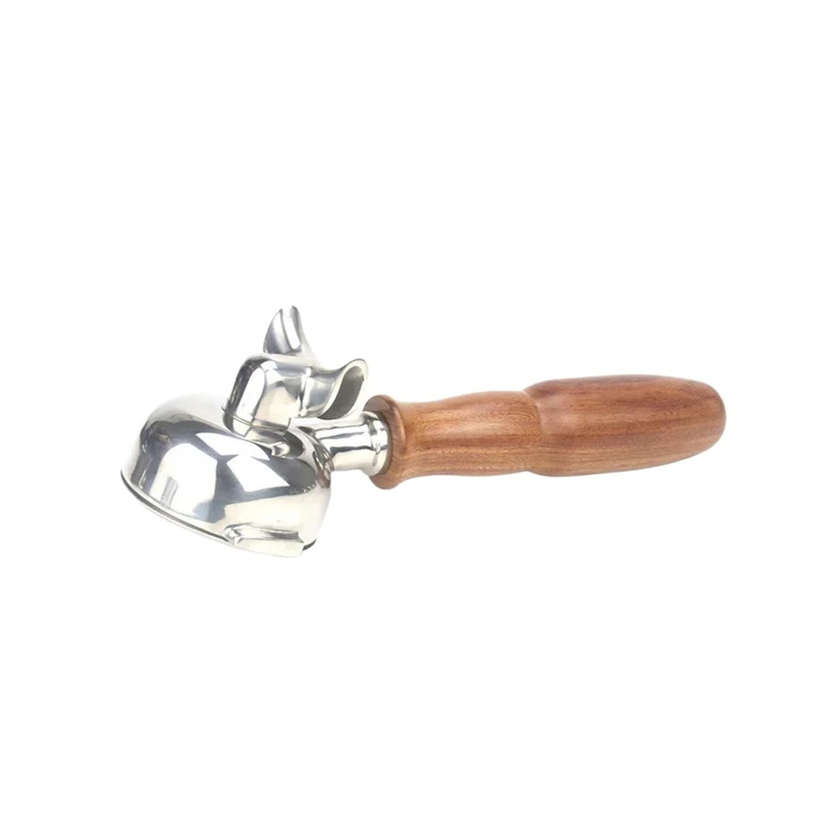 Compatible Con Expobar, Mango De Madera Sin Fondo De 58mm, Piezas De Máquina De Café Expreso, Mango De Repuesto For Cafetera(58mm-Double mouth-D)