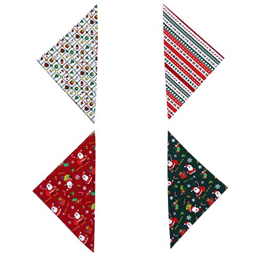 POPETPOP 4 PeÃ§as de Cachecol Cachecol Cachecol de Natal para Cachorros de Natal para Animais de Est