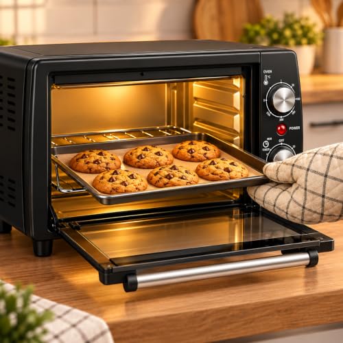 Image of CADLEC Cruise Pro 12L Multi-Function OTG for Kitchen, 1000W Oven Toaster Griller, Bake Grill Toast, Oven for Baking, Adjustable Temperature & Timer, Black, 2 Year Warranty