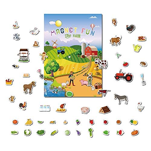 GRANDLMOON Magnetic Portable Playboard Farm Life (58 Pcs)