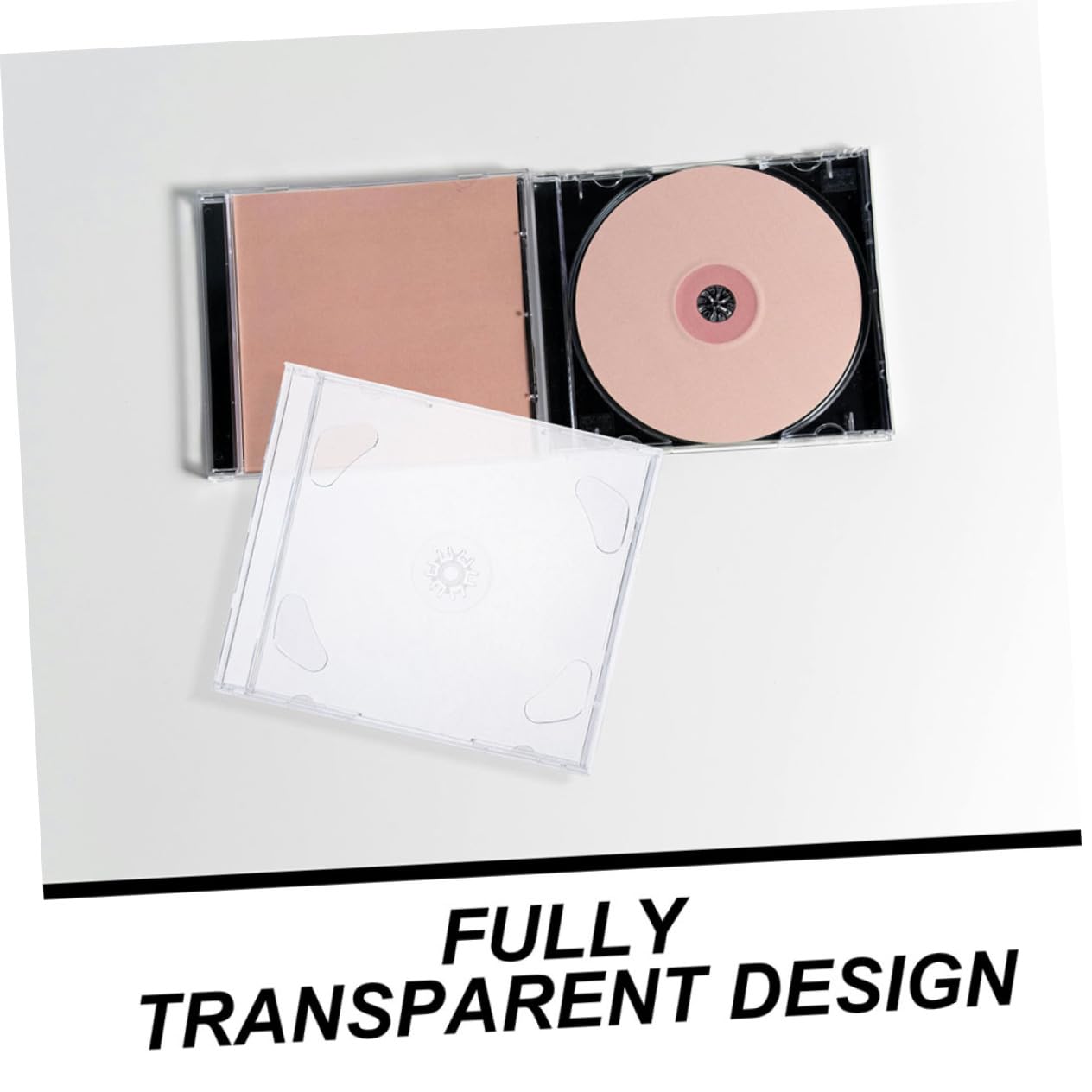 Buste per Cd, Custodia Dvd in Polistirene, 10 Pezzi, per Dischi PC e Musica, Leggere e Sicure, per Casa e Auto