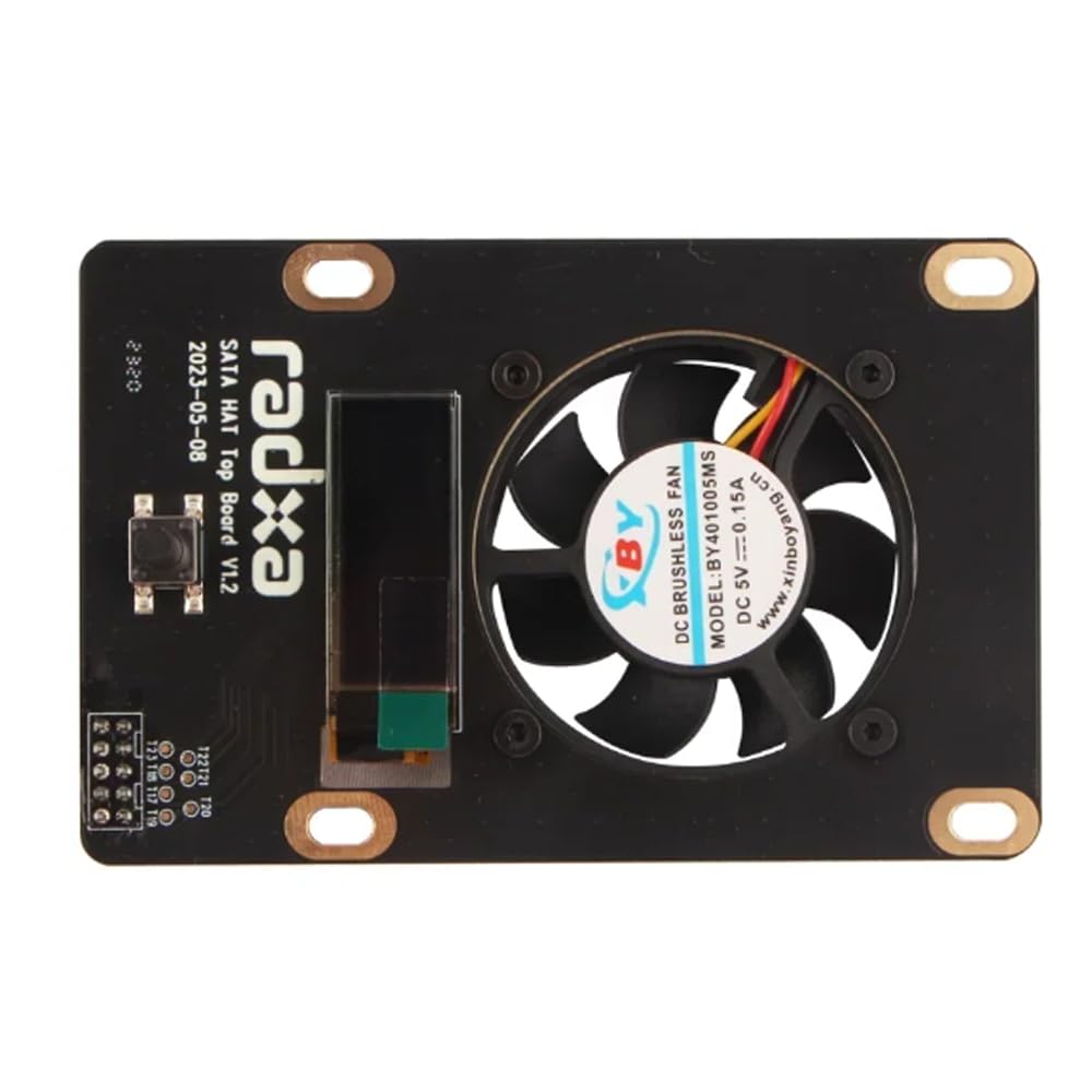 Raspberry Pi 5 Penta SATA HAT avec carte supérieure - Jusqu'à 5 disques SATA HAT