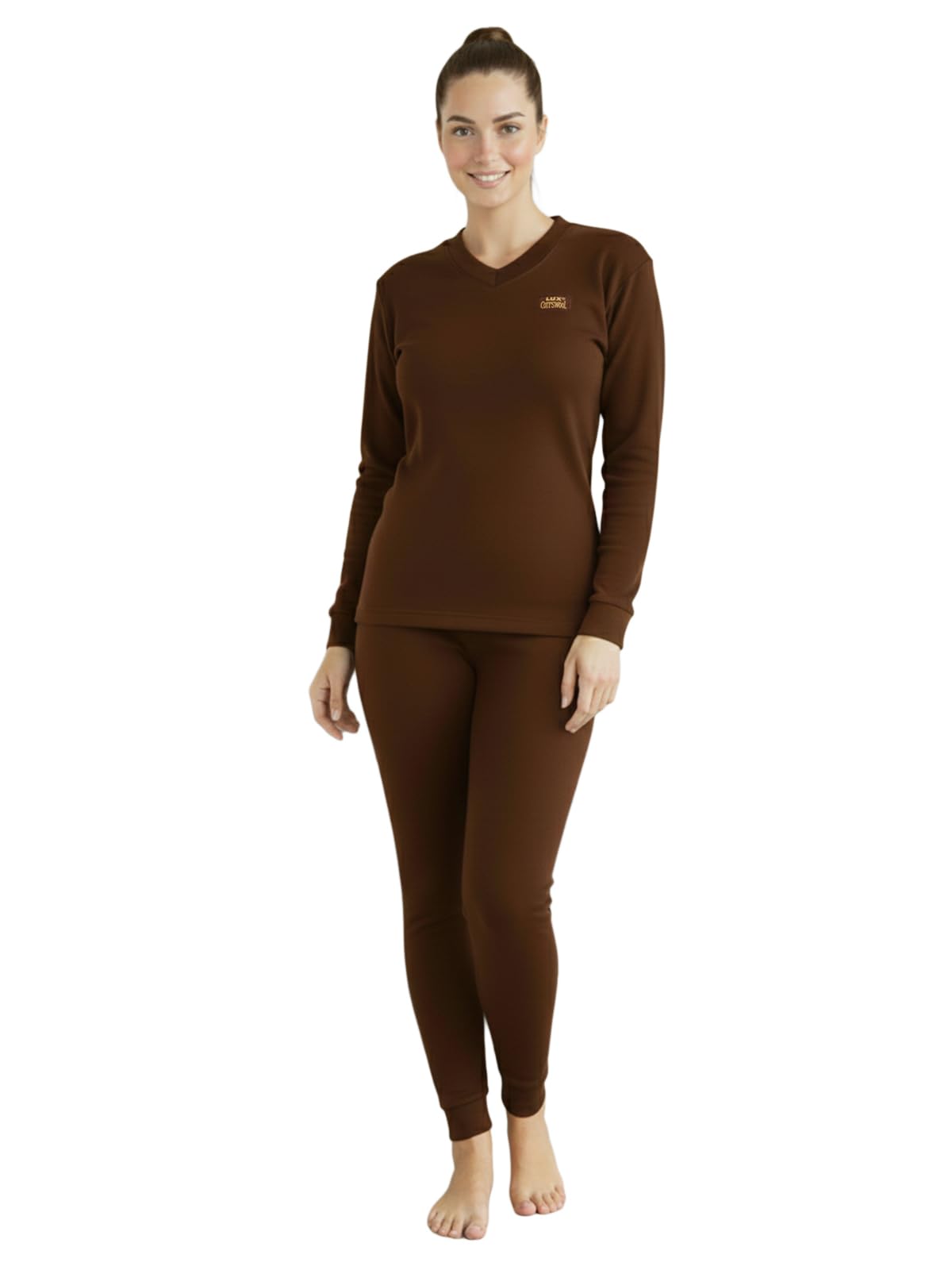 Lux Cottswool Women's Upper and Lower Thermal Set | Thermal Set for Women
