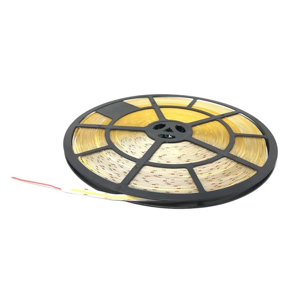 Striscia led cob luce bianca bobina 50 metri 24 v smd 500 watt 6500k 8 mm