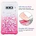 Ruky Galaxy S10e Case, Gradient Quicksand Series Glitter Flowing Liquid Floating Soft TPU Bumper Cushion Protective Girls Women Phone Case for Samsung Galaxy S10e (Gradient Pink)