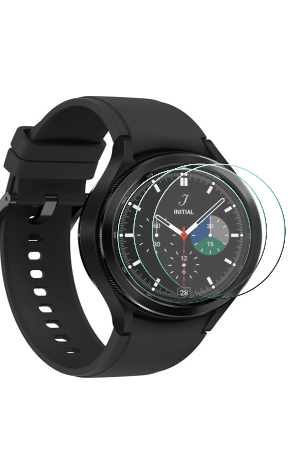 Amazon.co.jp: [3枚入り] For Galaxy Watch 4 Classic 42 mm ガラス 
