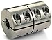 Ruland Manufacturing Co Inc CLX-4-4-SS - Clamp-On Rigid Coupling - CLX Series, Bright, 303 Stainless Steel, Bore - Side 1: .2500 in, Bore - Side 2: .2500 in
