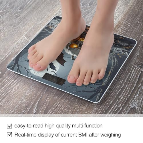Báscula digital de baño con pantalla LED clara y vidrio templado miniatura 5