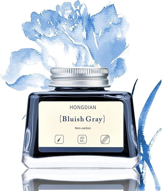 Image of HONGDIAN, Ink Bottle - Non Carbon | Bluish Gray | 60ml Premium Writing Ink.