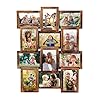 Hello laura 4×6 picture frame collage classic photo frames gallery collection display 12 opening photos collage frame for wall picture frame 6 x 4 photo sockets x 12 bronze like edge  urban country home decor
