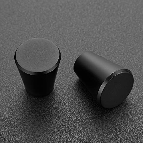 Image of Ravinte Matte Black Cabinet Knobs Drawer Knobs, 3 /4 Inch, 15 Pack | Round Knob Shape, Smooth Pull Grip, Kitchen Cabinet Update, For Dressers, Drawers, Cabinet Doors, Furniture Hardware Projects