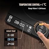 TEEUCNY Gooseneck Electric Kettle, Black, 1L, Stainless Steel, LED Touch Control, Accurate Temperature Control, 1200W, 230V, 1.3kg, Germany or nearby region - Image 5