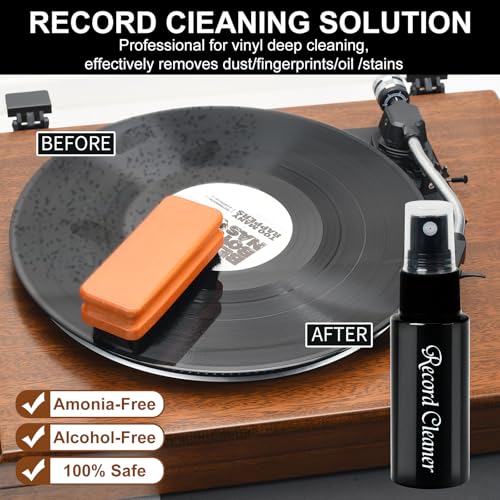 image for kulloomii 4in1 Vinyl Record Cleaner Kit, Vinyl Records Cleaning Kit fo