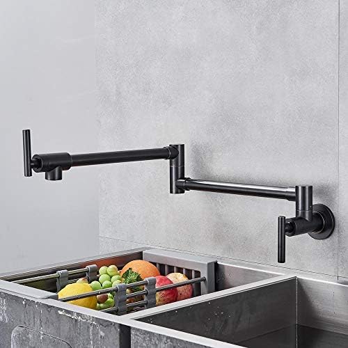 Grue de salle de bains et cuisine en bronze noir avec mitigeur haut de gamme