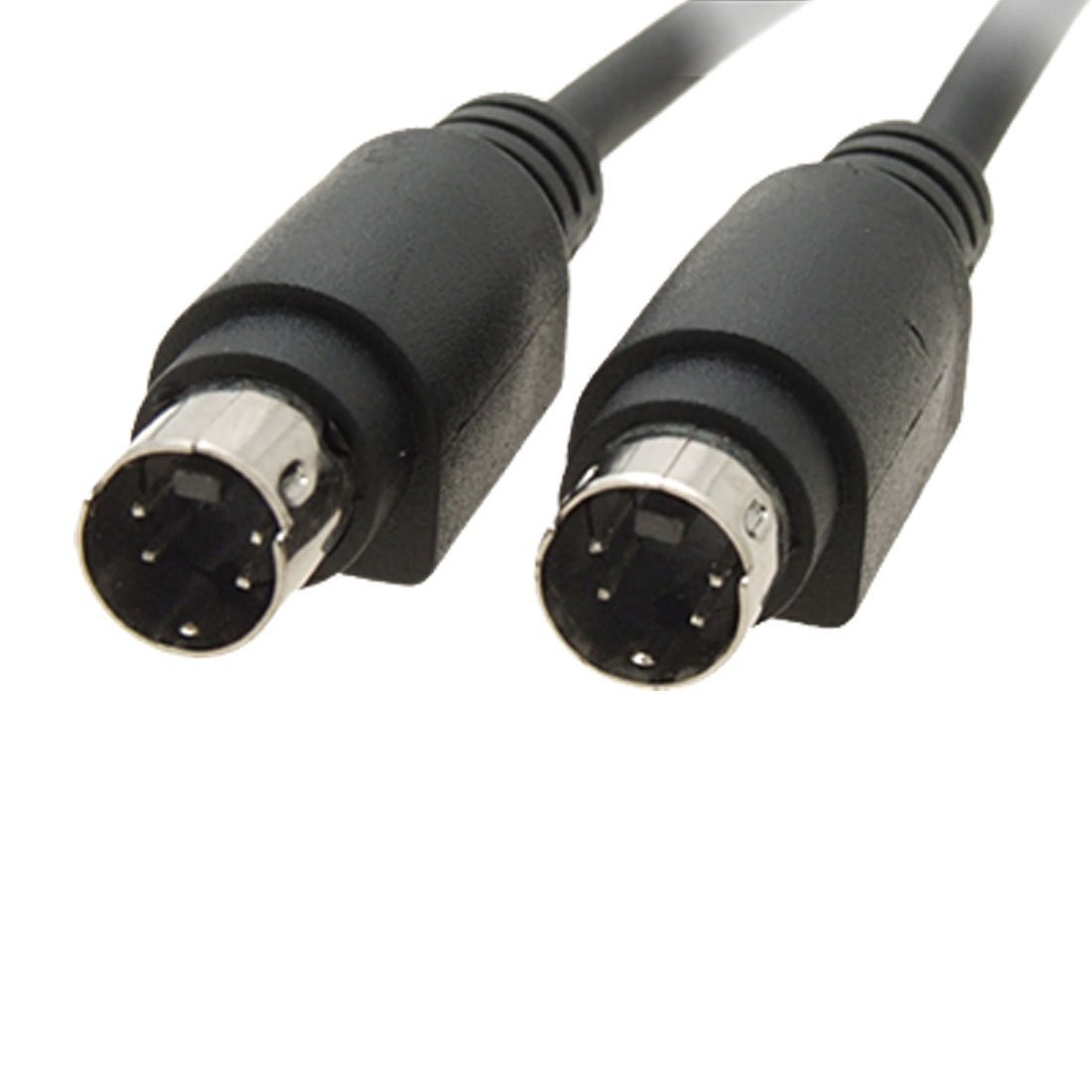 uxcell M/M S-Video 4 PIN Male to Male Cable for DVD VCR TV HDTV Black
