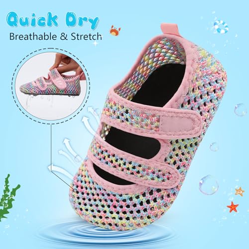 BARERUN Toddler Water Shoes Boys Girls Quick Dry Barefoot Aqua Shoes for Swim Pool Beach Non Slip Breathable Sandals Lightweight Summer House Slippers3