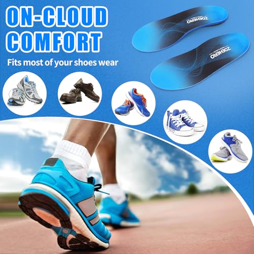 Image of Plantar Fasciitis Insoles for Men & Women,Heavy Duty Orthotic Inserts with Arch Support for Plantar Fasciitis Relief,Foot Pain Relief,Comfort Insoles for Standing All Day,Sprot,Hiking