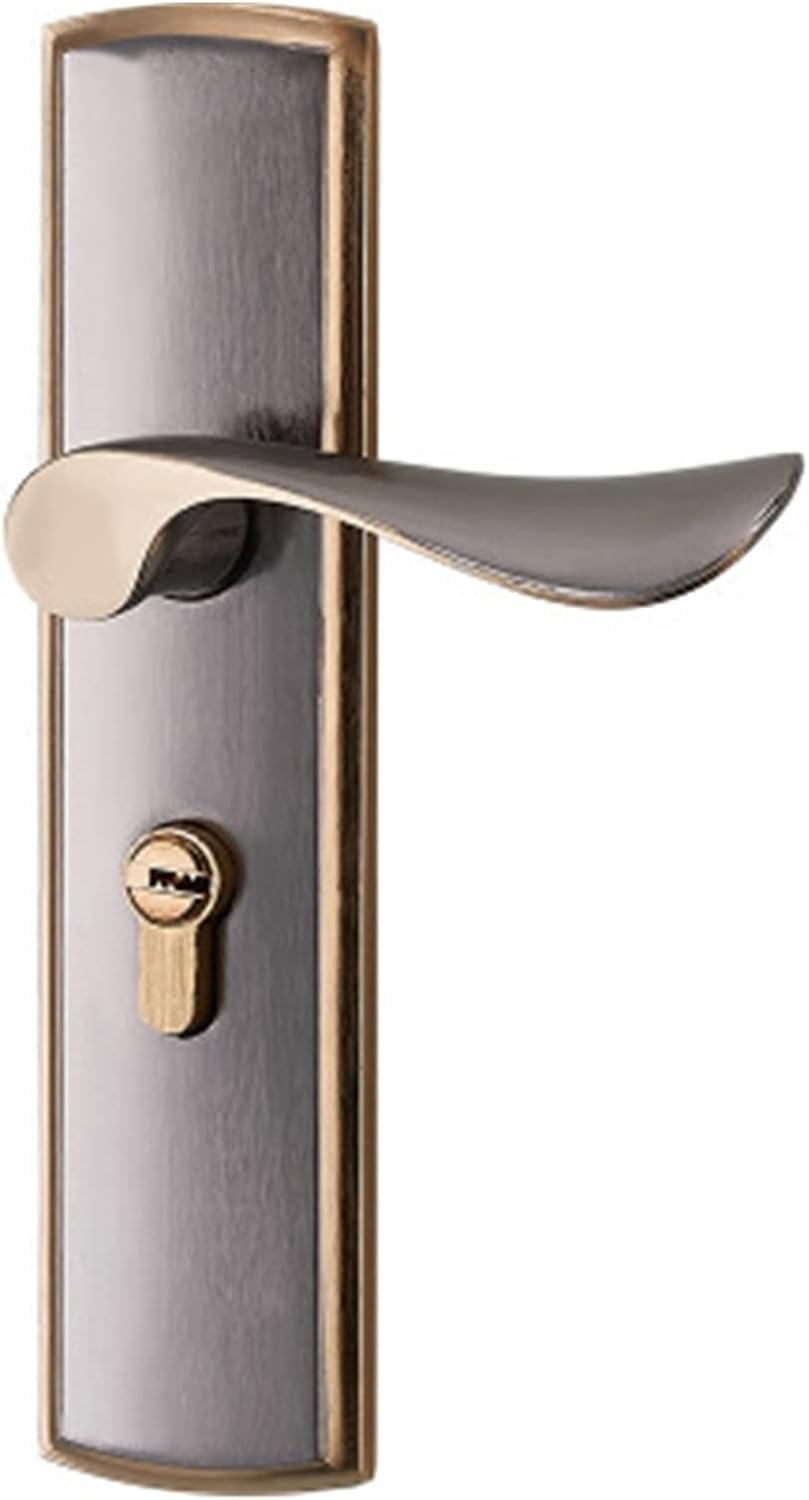 KYUEPONG Handle Locks Door Lock, Door Handle Sets, Modern Style Lock Interior Room Aluminum Locks for Wooden
