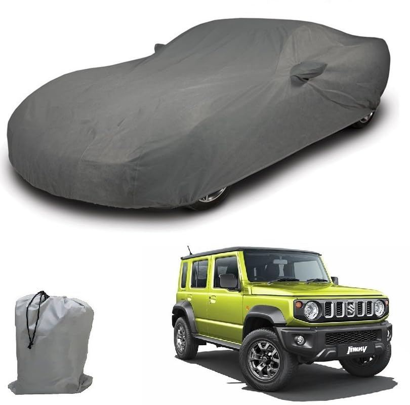 Image of ARCUATE Triple Layer Custom fit Car Body Cover for Maruti Suzuki Jimny |Top Layer Dustrproof | Middle Layer Waterproof | Bottom Layer Scratch Protection | Outdoor Indoor Fabric