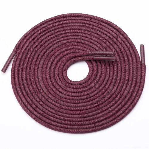 Image of Handshop 3 Pairs Dress Shoe Laces | 3 /32 inch Thin Round Waxed Shoelaces | Polished waxed sheen, tightly woven cotton, secure tie, for oxfords, derbies and chukka boots, 23 inch-63 inch sizes and 15 colors