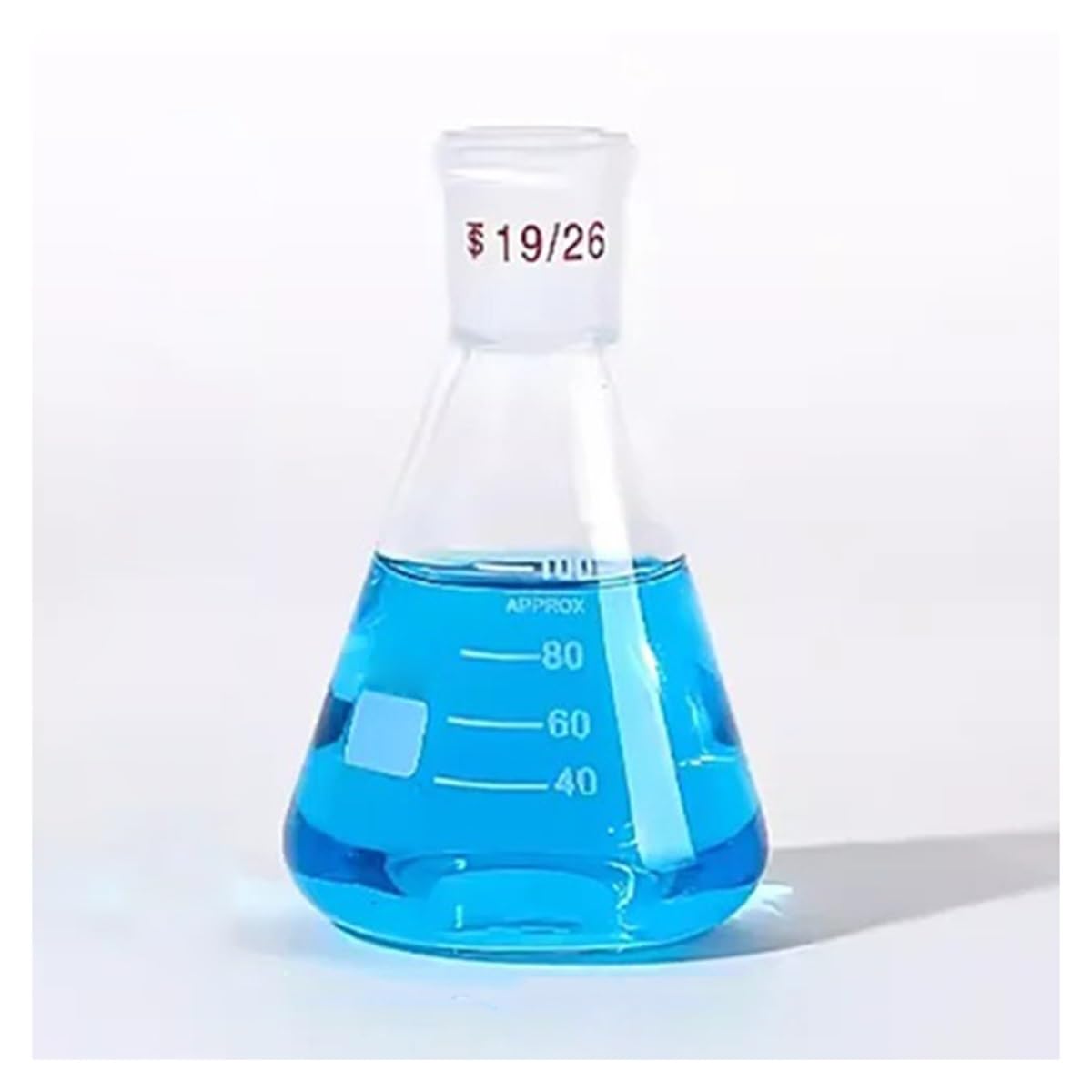 50 100 250 500ml Beuta di Erlenmeyer Bocca dritta Attrezzatura sperimentale 19/26 24/29 Resistente e riscaldabile(500ml mouth 24-29)