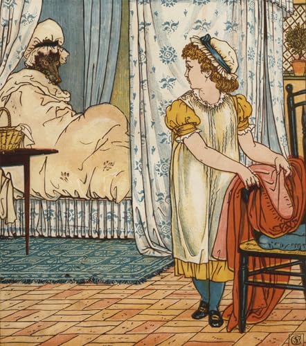 Impression sur toile Chaperon rouge Walter Crane, peinture moderne haute définition 60x90