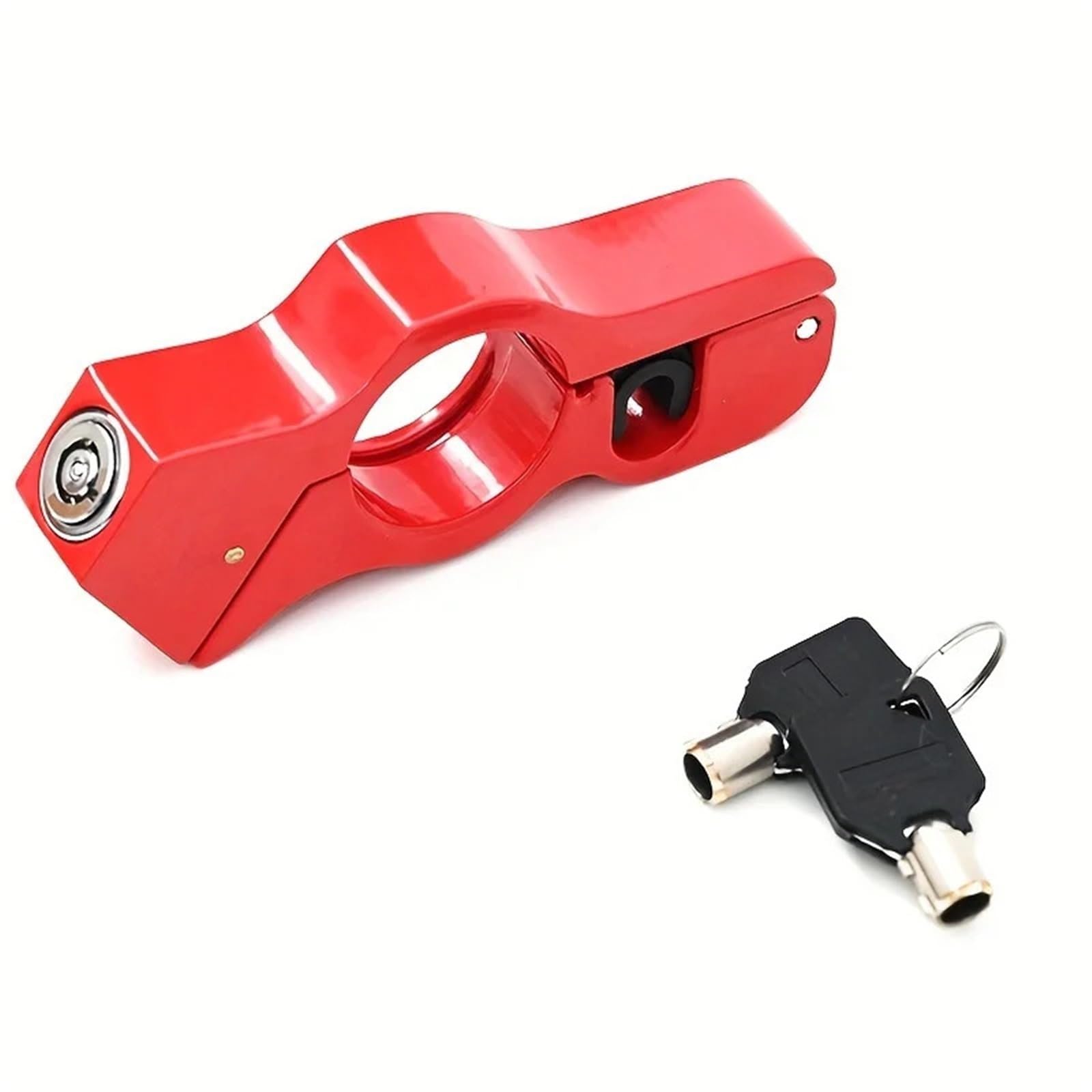 Noauqwtv Red26 Motorcycle Handlebar Lock Anti-Theft Handlebar Throttle Lock,Portable Handle And Brake Safety Lockwire(Red26)