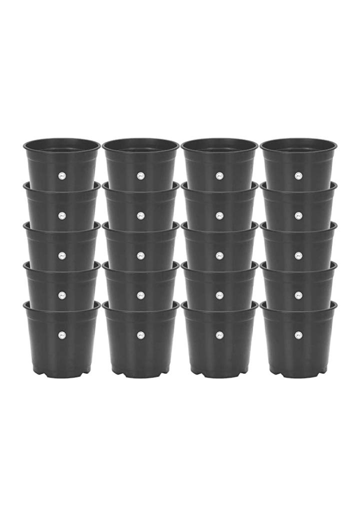 GrowPlanter 6 Inches Black Nursery pots Set of 20 Pieces Seedlings Pot/Pots Flower Plant Container Seed Starting Pots (B08LGB5VGP) Amazon Price History, Amazon Price Tracker