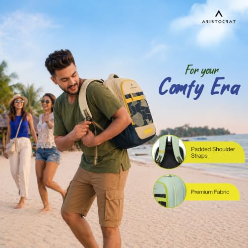 Image of Aristocrat Buzz Casual Backpack 30L | 3 Compartments with Quick-Access Front Pocket | Padded Shoulder Straps & Side Bottle Holders | Office & Travel Backpack for Men & Women