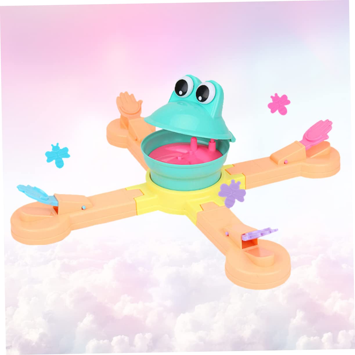Juego De La Rana Hambrienta – Juguete De Batalla De Habilidad Para Niños, Come Frijoles Con 4 Ranas, Entrenamiento De Motricidad Fina, Regalo Educativo