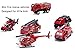 MinYn 6 PCS Fire Engine Vehicles Truck Die Cast Alloy Mini Rescue Emergency Car Model Fire Truck Toy Playset for Boys Kids